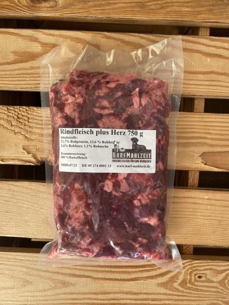 Rindfleisch plus Herz